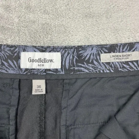 Goodfellow and Co Palm Tree Flat Front Casual Shorts Men's Size 36 - Picture 2 of 7